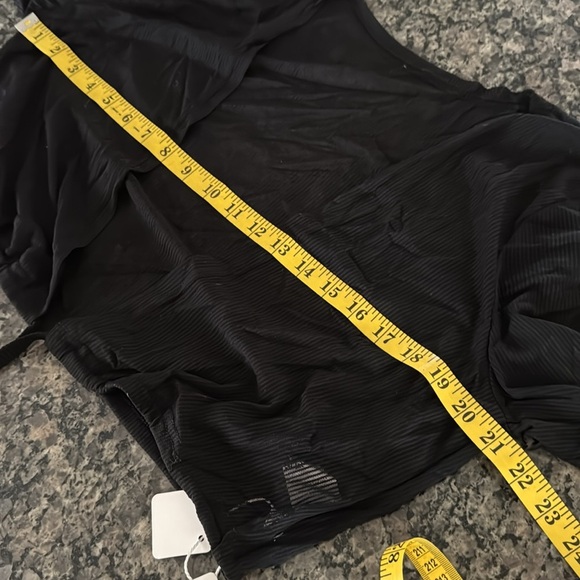Akalnny Black Sheer Tie-Front Cardigan 2XL NWT - Picture 8 of 10